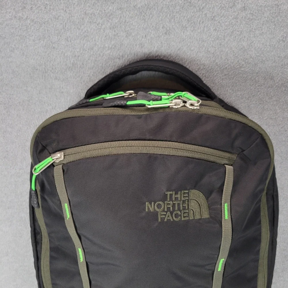 The North Face‎ Microbyte Backpack Black Olive Green Laptop Daypack FlexVent